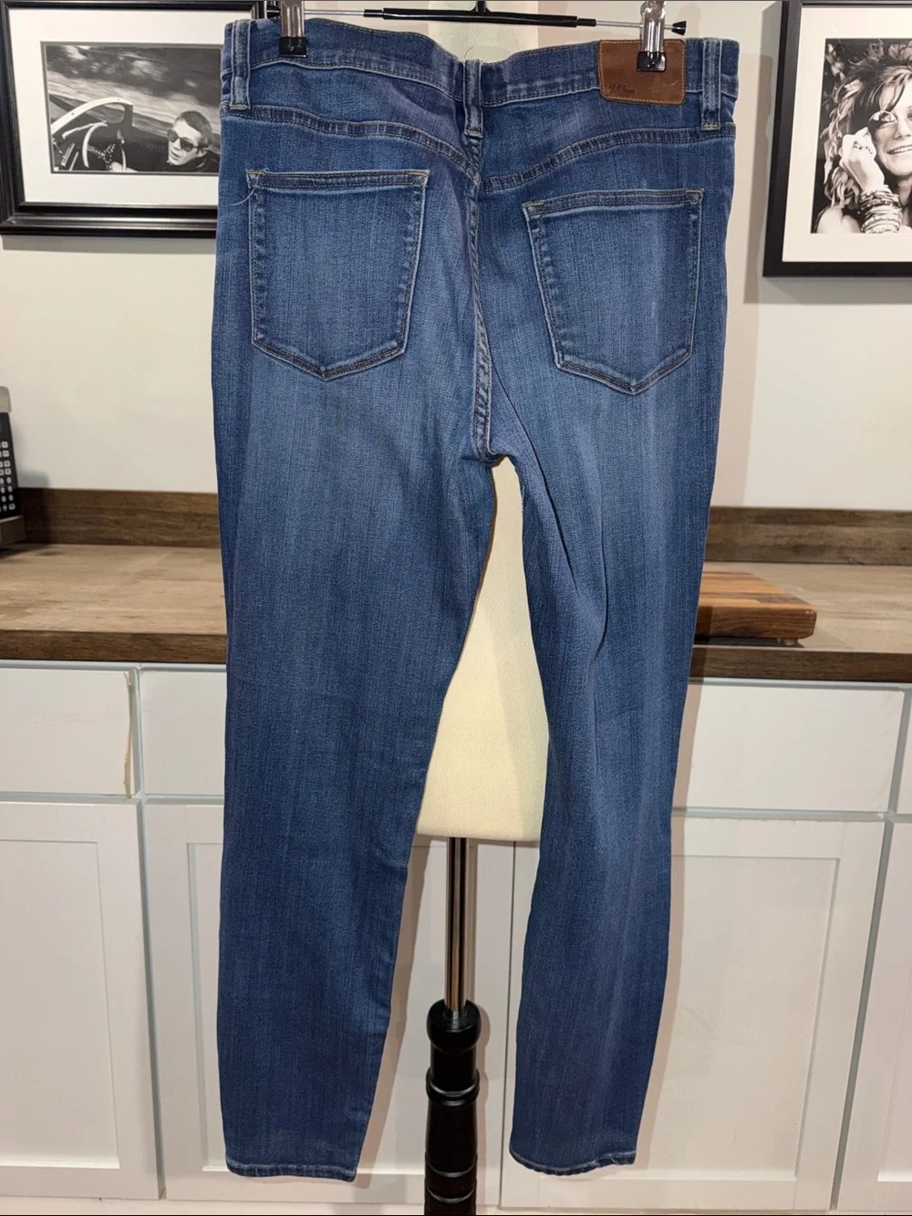 J. Crew Dark Blue Stretch look out high-rise Skinny Jeans size 30 waist
